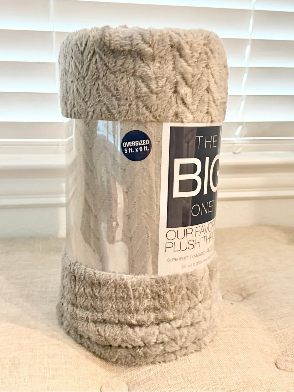 The Big One Plush Throw Blanket - Gray
